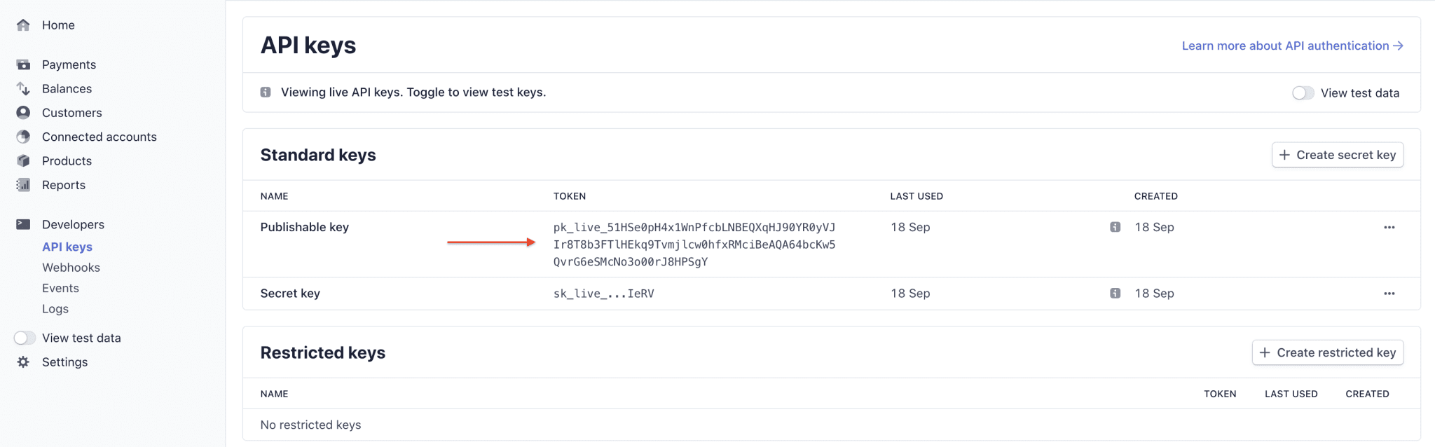 Stripe API Key -Stripe Power BI